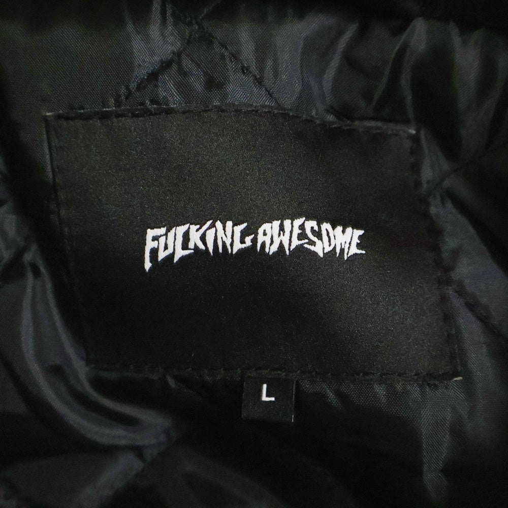 FUCKING AWESOME(ファッキンオーサム) Korea Bar Varsity Jacket コリアバー ヴァーシティージャケット ブラック