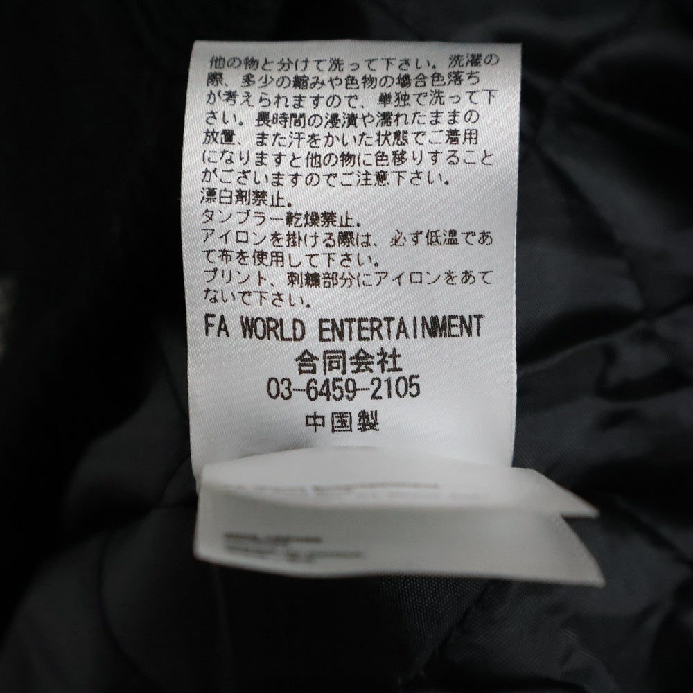 FUCKING AWESOME(ファッキンオーサム) Korea Bar Varsity Jacket コリアバー ヴァーシティージャケット ブラック