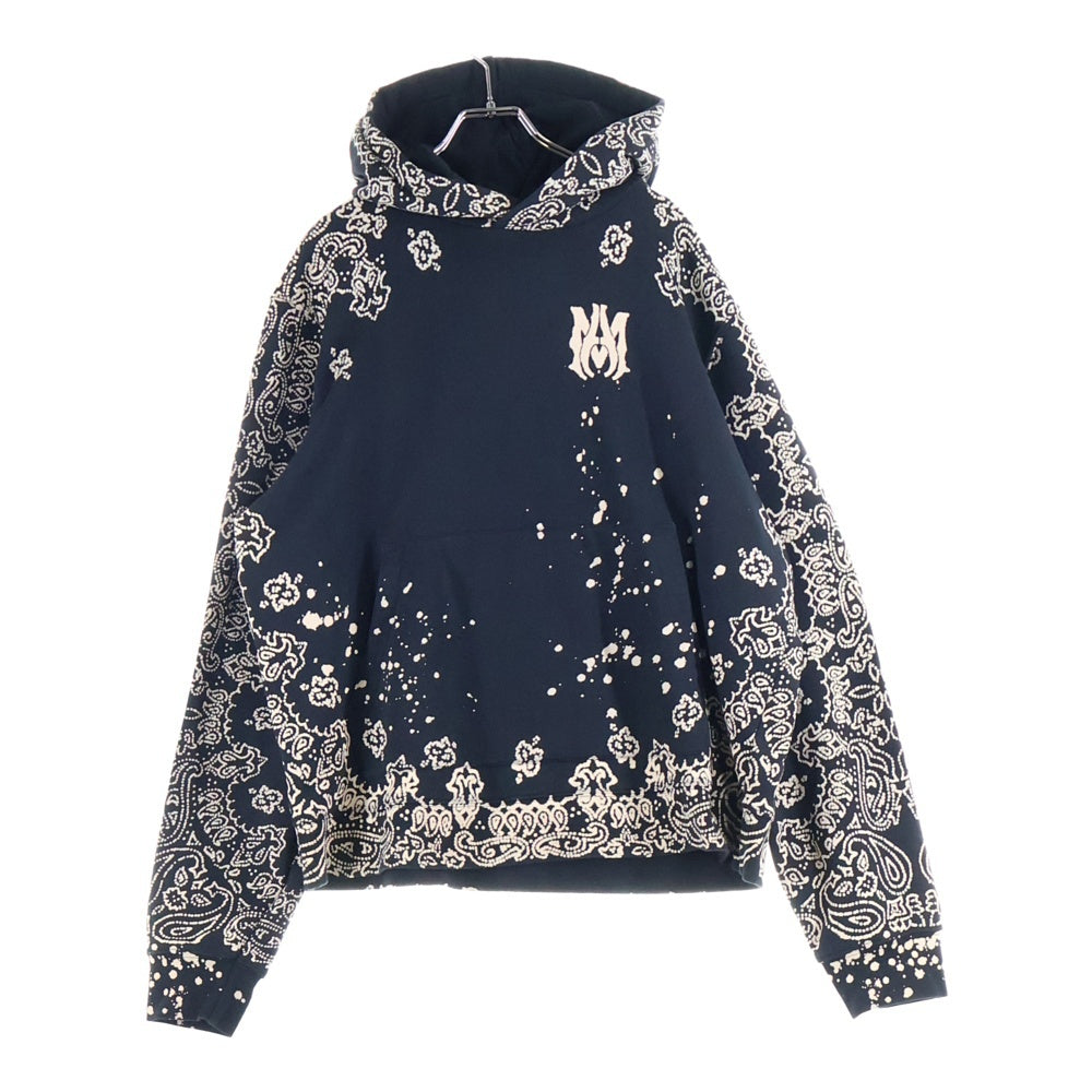 AMIRI(アミリ) ブリーチバンダナ スウェットプルオーバーパーカー ブラック 17216U00CL