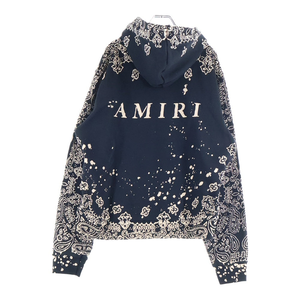 AMIRI(アミリ) ブリーチバンダナ スウェットプルオーバーパーカー ブラック 17216U00CL