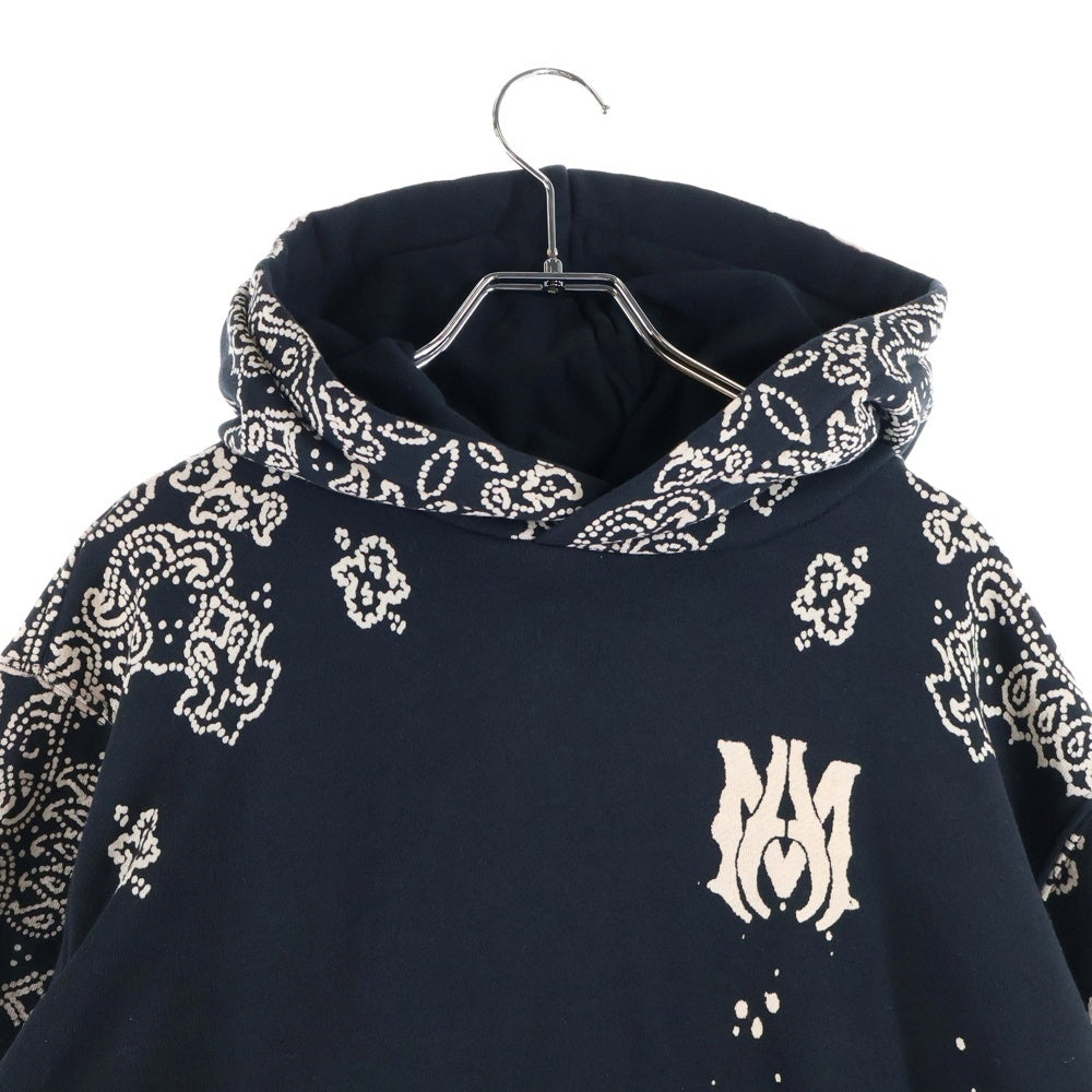 AMIRI(アミリ) ブリーチバンダナ スウェットプルオーバーパーカー ブラック 17216U00CL