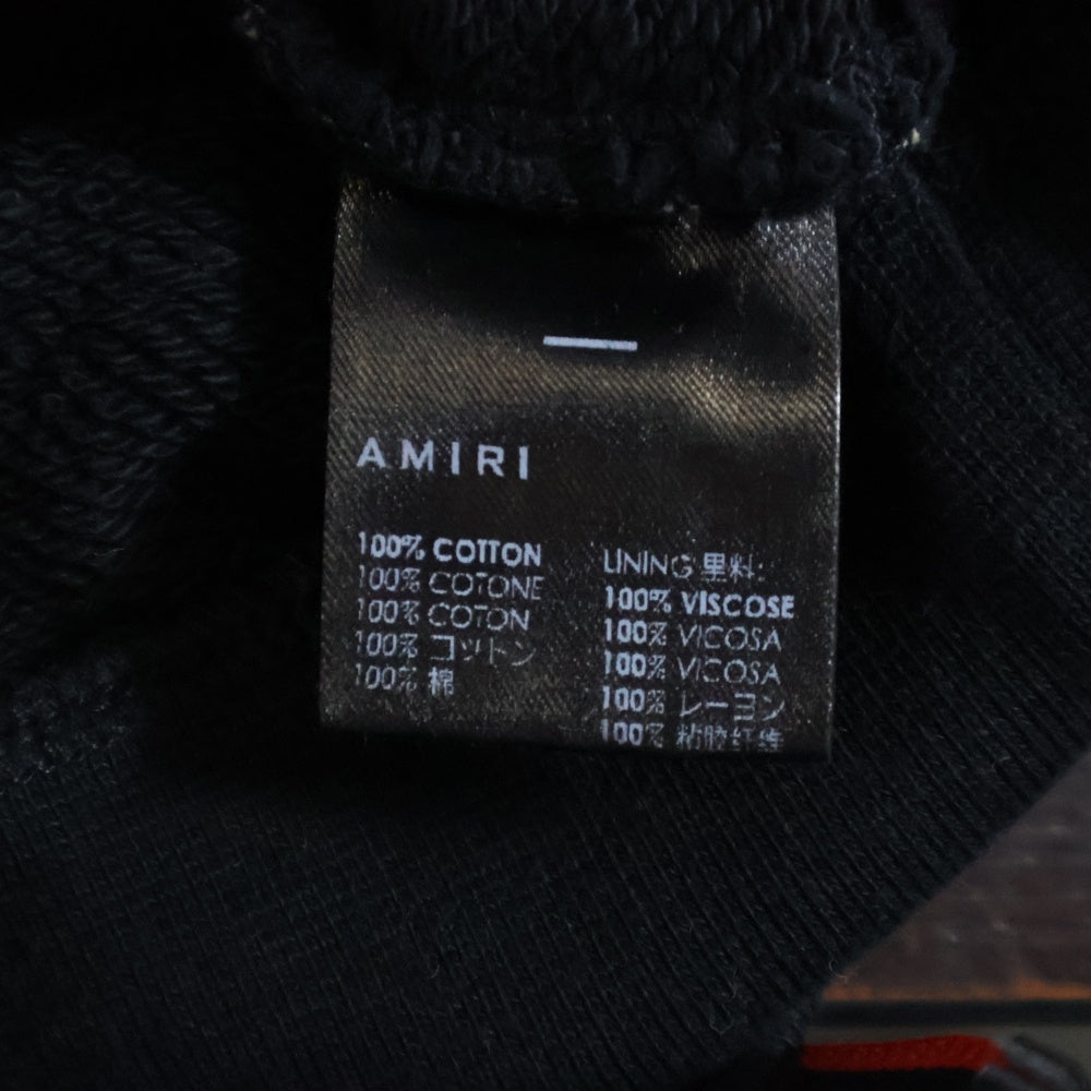 AMIRI(アミリ) ブリーチバンダナ スウェットプルオーバーパーカー ブラック 17216U00CL