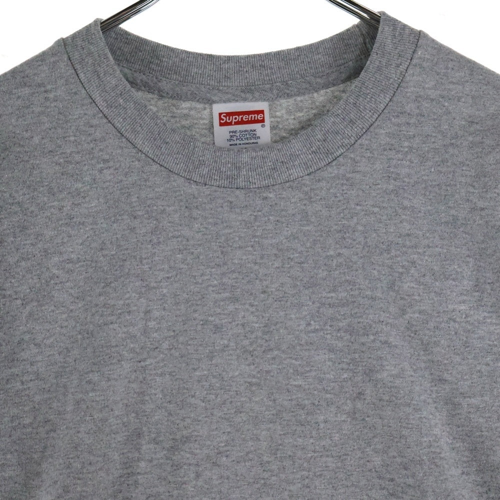 SUPREME(シュプリーム) 24AW Strawberries L/S Tee ストロベリー プリント長袖Tシャツ カットソー グレー