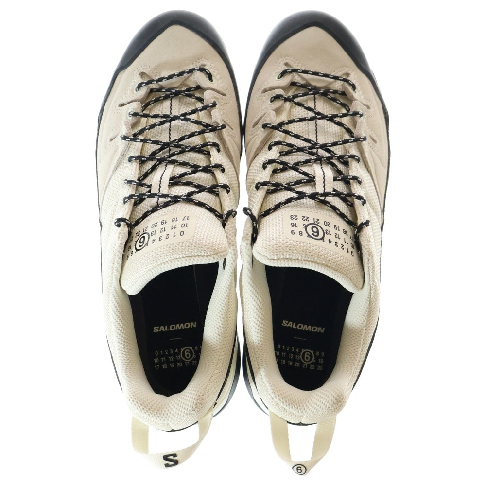 SALOMON(サロモン) ×MM6 X-ALP Vanilla Ice Black Almond Milk 475362 エムエムシックス ローカットスニーカー ホワイト/ブラック US8/26cm