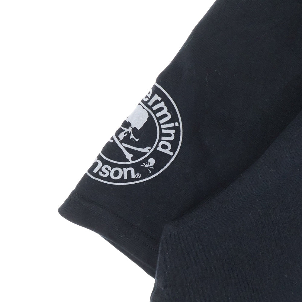 mastermind JAPAN(マスターマインドジャパン) ×VANSON ヴァンソン ボーンリフレクタープリント 半袖Tシャツ(厚手) カットソー ブラック MW24C13-TS102