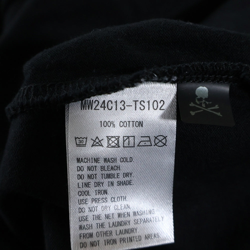 mastermind JAPAN(マスターマインドジャパン) ×VANSON ヴァンソン ボーンリフレクタープリント 半袖Tシャツ(厚手) カットソー ブラック MW24C13-TS102
