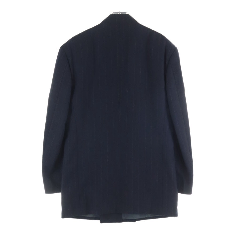 GIORGIO ARMANI(ジョルジオアルマーニ) ストライプ ウールダブルテーラードジャケット ブラック