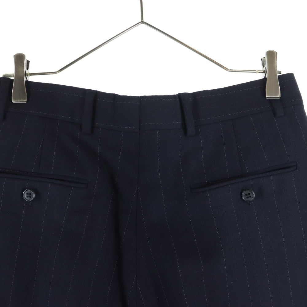 GIORGIO ARMANI(ジョルジオアルマーニ) ストライプウールテーラードパンツ スラックス ブラック