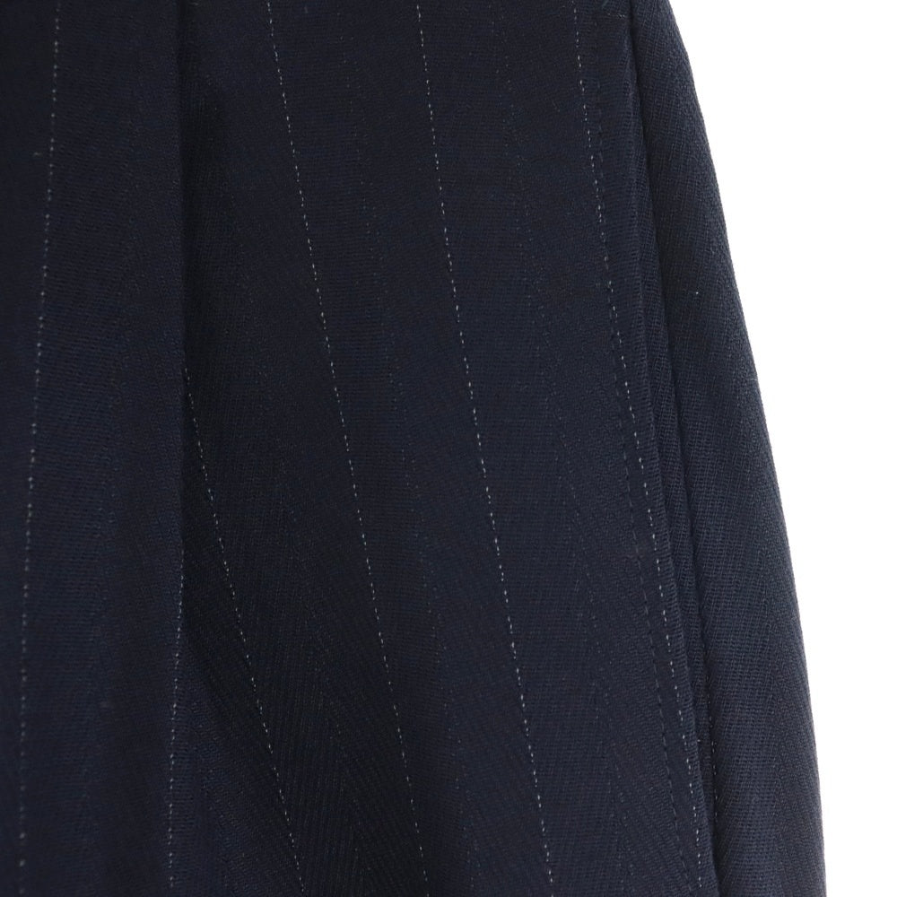 GIORGIO ARMANI(ジョルジオアルマーニ) ストライプウールテーラードパンツ スラックス ブラック