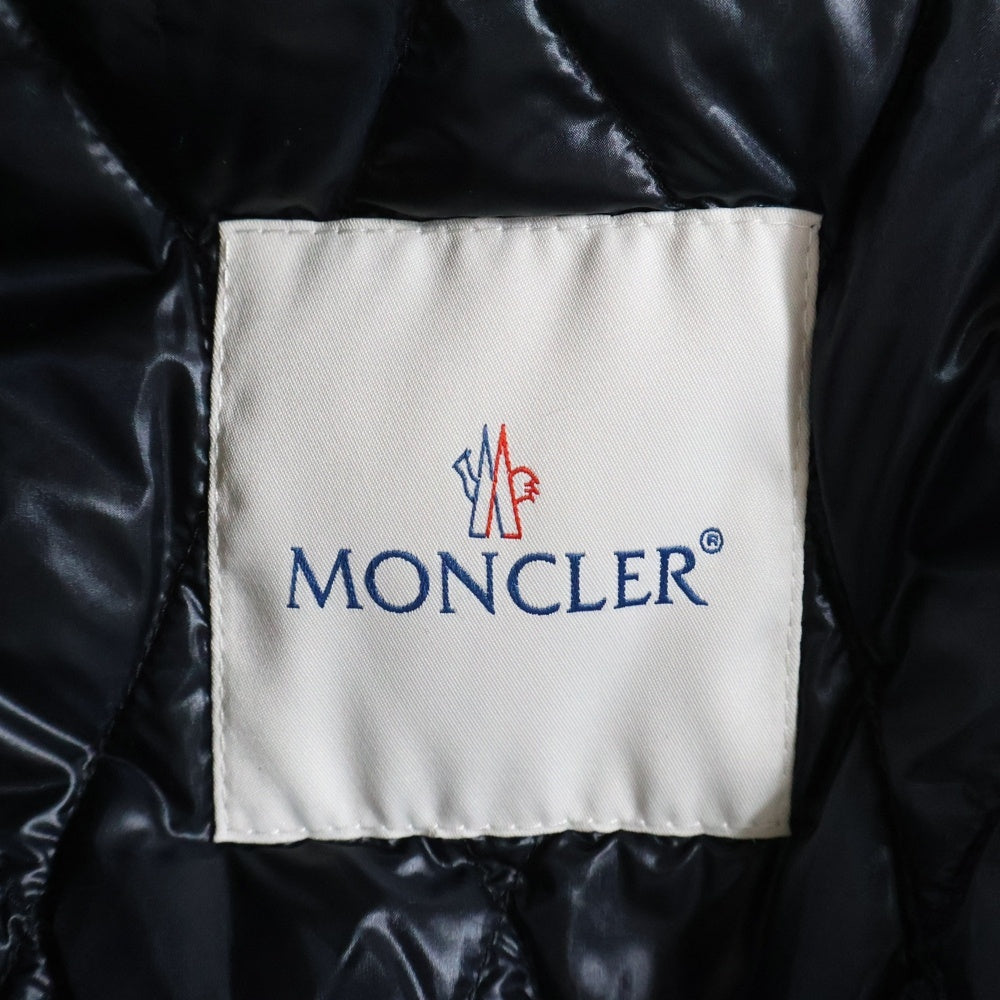MONCLER(モンクレール) 23AW ×FRGMT CELSIA GUIBBOTTO フラグメント セルシア フラワーエンブロイダリー 袖レザー ダウン ボンバージャケット スタジャン I209U1A00007