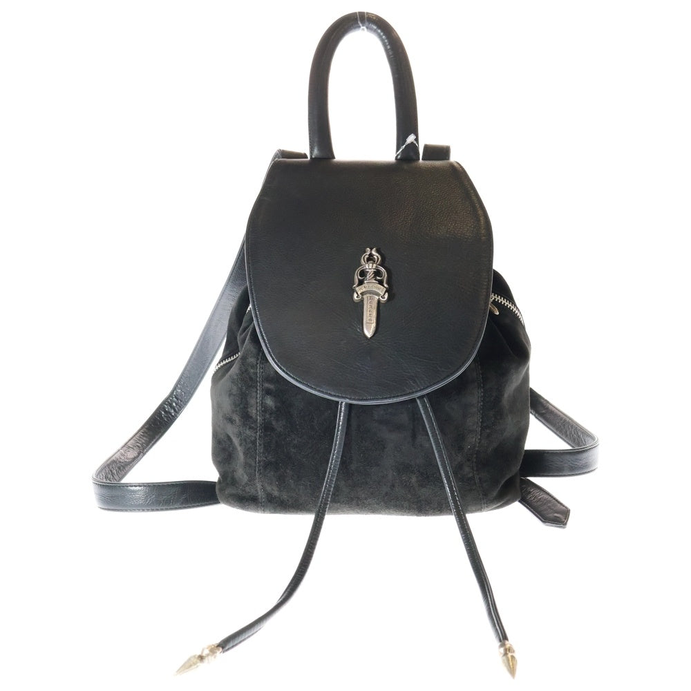 CHROME HEARTS(クロムハーツ) IGGY SML イギー スモール ダガー ヌバックレザー バックパック リュック ブラック