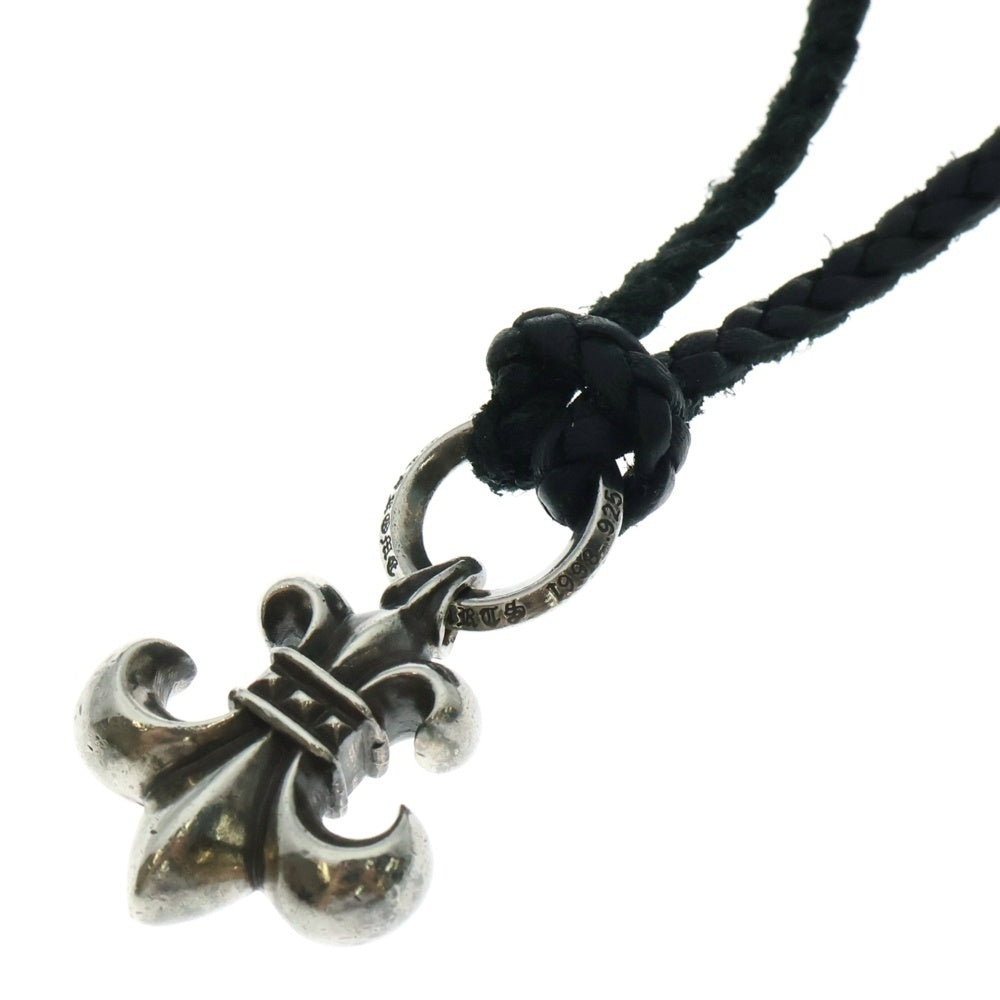 CHROME HEARTS(クロムハーツ) BS FLUER BSフレアペンダント シルバー ネックレストップ レザーブレイド シルバー