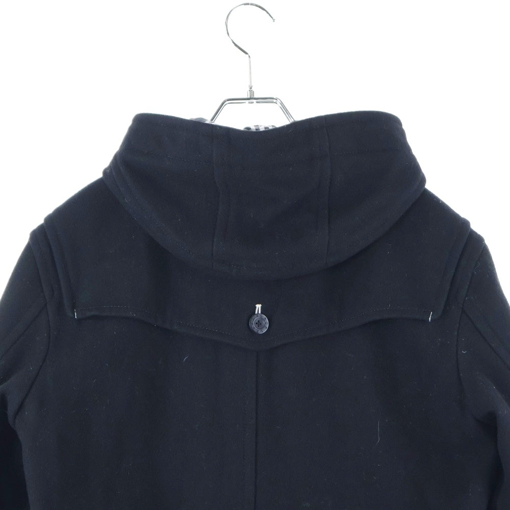 BURBERRY BLACK LABEL(バーバリー ブラックレーベル) 裏地チェック ダッフルコート ブラック BMP67-530-09
