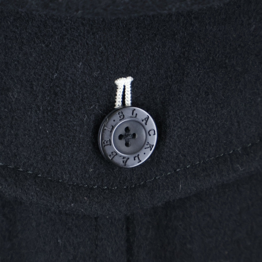 BURBERRY BLACK LABEL(バーバリー ブラックレーベル) 裏地チェック ダッフルコート ブラック BMP67-530-09