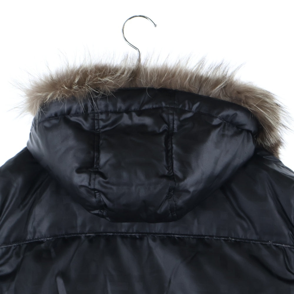 BURBERRY BLACK LABEL(バーバリー ブラックレーベル) ダウンジャケット ファーフード ブラック BMP63-733-09