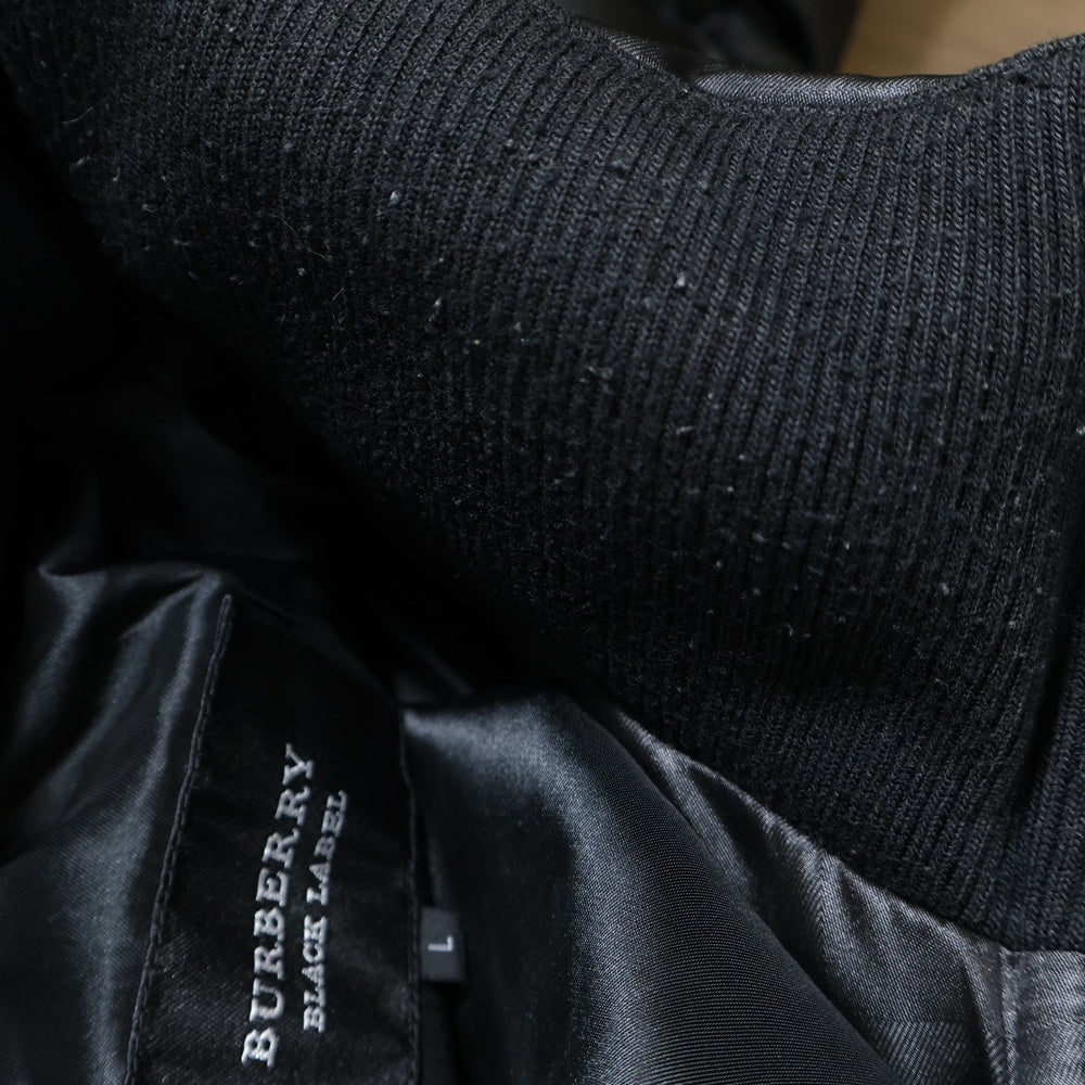 BURBERRY BLACK LABEL(バーバリー ブラックレーベル) ダウンジャケット ファーフード ブラック BMP63-733-09