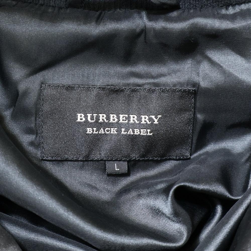 BURBERRY BLACK LABEL(バーバリー ブラックレーベル) ダウンジャケット ファーフード ブラック BMP63-733-09