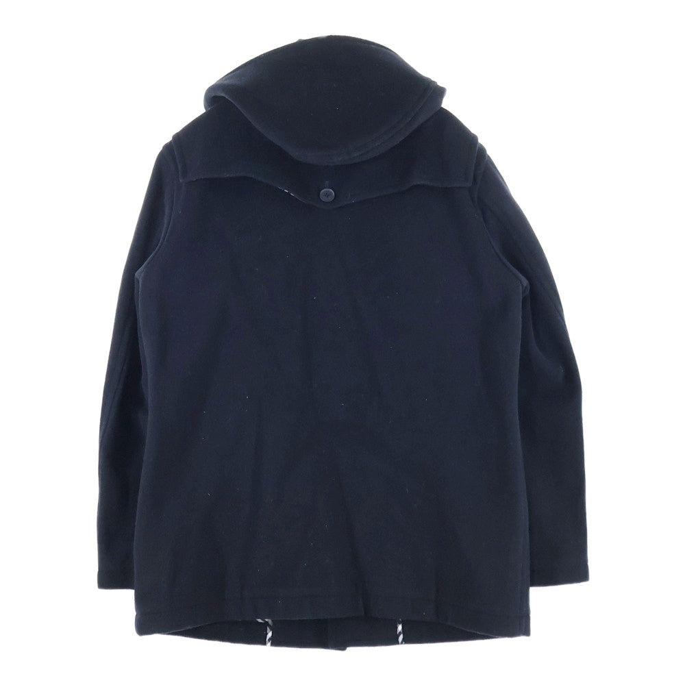 BURBERRY BLACK LABEL(バーバリー ブラックレーベル) ダッフルコート ウール 裏地チェック ブラック BMP94-720-09