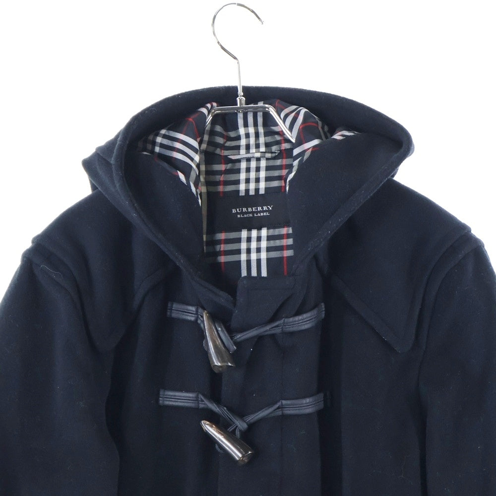 BURBERRY BLACK LABEL(バーバリー ブラックレーベル) ダッフルコート ウール 裏地チェック ブラック BMP94-720-09