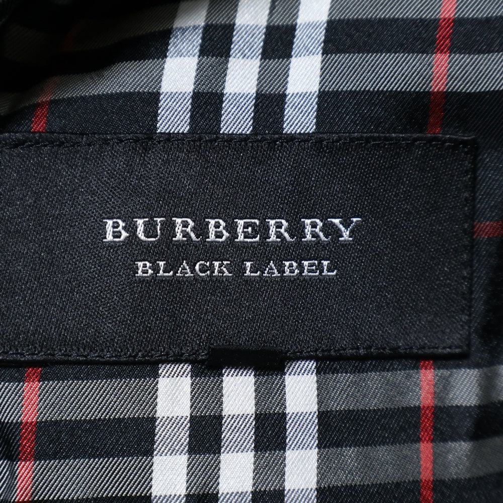 BURBERRY BLACK LABEL(バーバリー ブラックレーベル) ダッフルコート ウール 裏地チェック ブラック BMP94-720-09