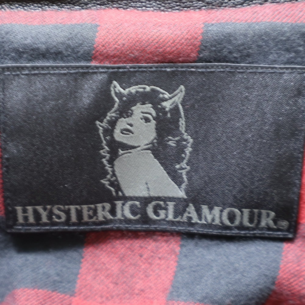 HYSTERIC GLAMOUR(ヒステリックグラマー) ダブルライダースレザージャケット 羊革 ブルゾン ブラック 0293LB02