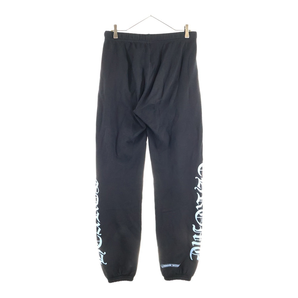 CHROME HEARTS(クロムハーツ) SWEAT PANTS サイドロゴプリントロングパンツ ブラック/ブルー