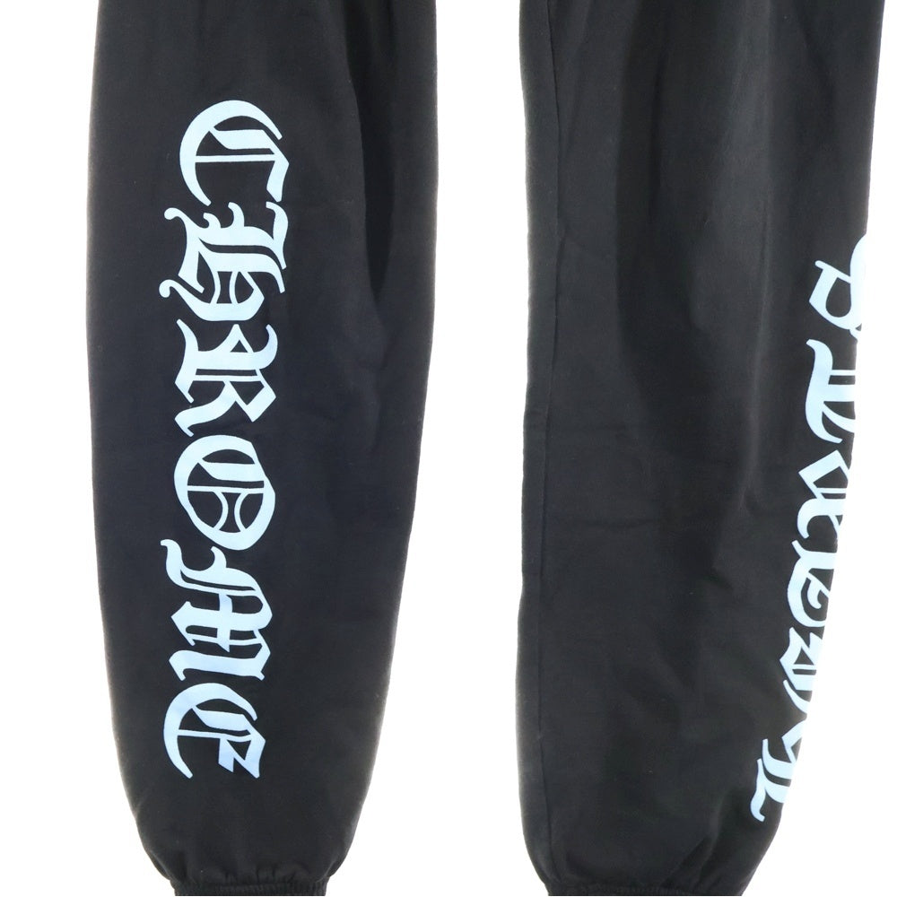 CHROME HEARTS(クロムハーツ) SWEAT PANTS サイドロゴプリントロングパンツ ブラック/ブルー