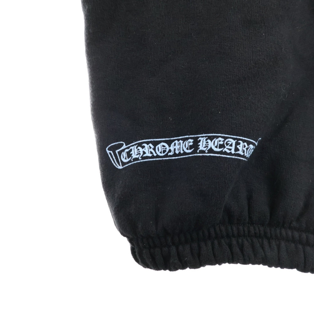CHROME HEARTS(クロムハーツ) SWEAT PANTS サイドロゴプリントロングパンツ ブラック/ブルー