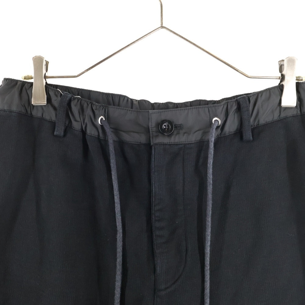 Sacai(サカイ) Sweat Jersey Pants ウエストナイロン切り替えスウェットパンツ ブラック/グレー SCM-072