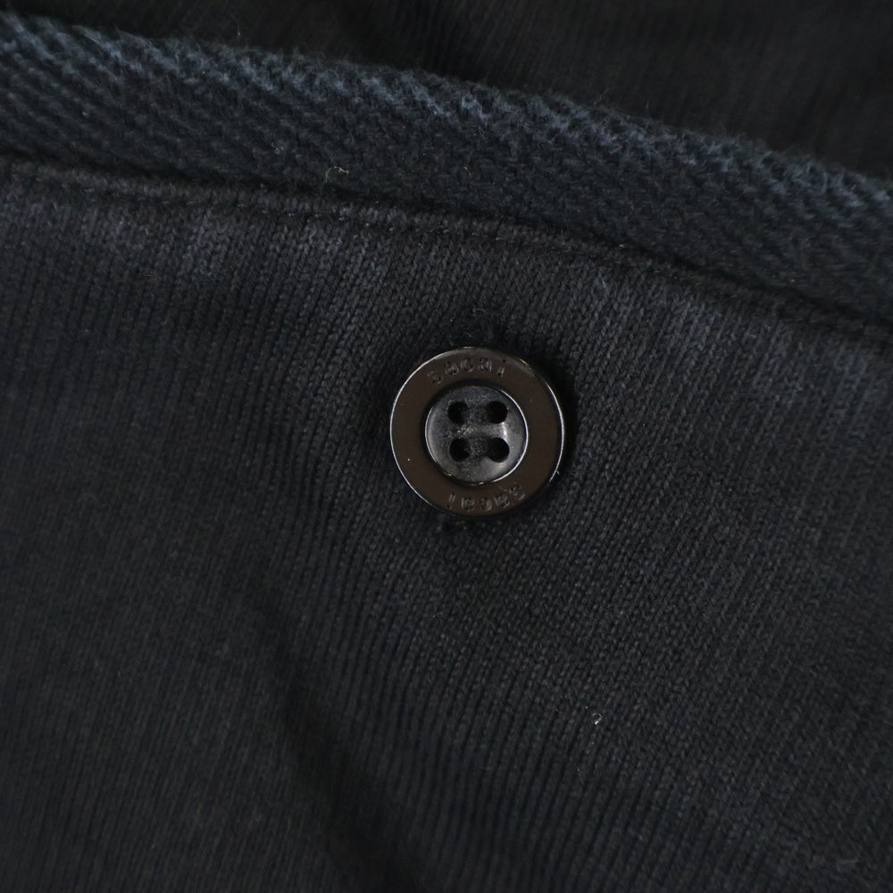 Sacai(サカイ) Sweat Jersey Pants ウエストナイロン切り替えスウェットパンツ ブラック/グレー SCM-072