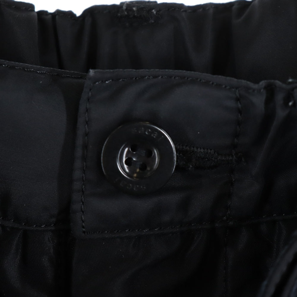 Sacai(サカイ) 24AW Nylon Twill Pants ナイロンワイドパンツ トラウザー ブラック 24-03451M