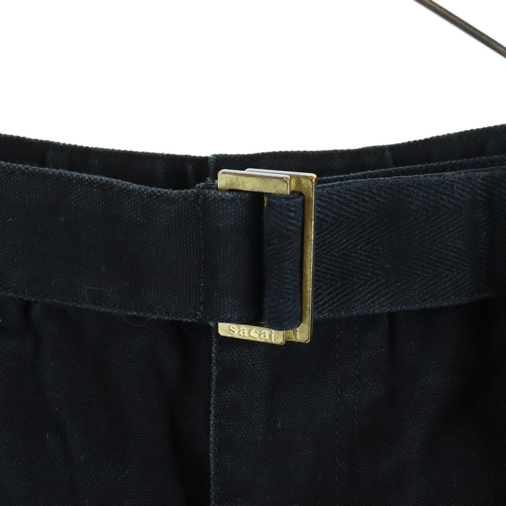 Sacai(サカイ) 23AW ×Carhartt WIP Canvas Pants カーハート キャンバスペインターパンツ ブラック 23-0555S