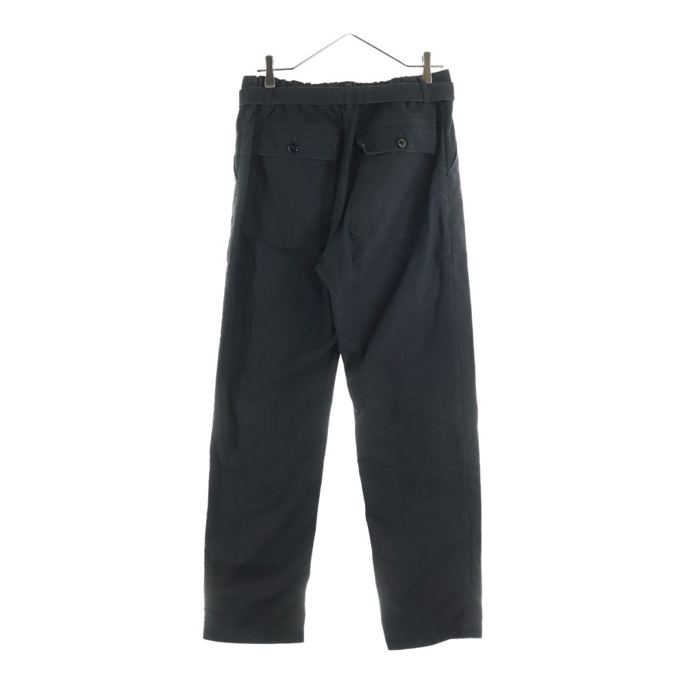 Sacai(サカイ) 25SS ×WTAPS Cotton Back Satin Pants ダブルタップス コットンベイカーパンツ ブラック 25-03696M