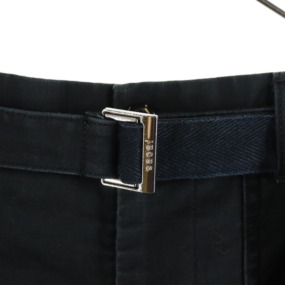 Sacai(サカイ) 25SS ×WTAPS Cotton Back Satin Pants ダブルタップス コットンベイカーパンツ ブラック 25-03696M
