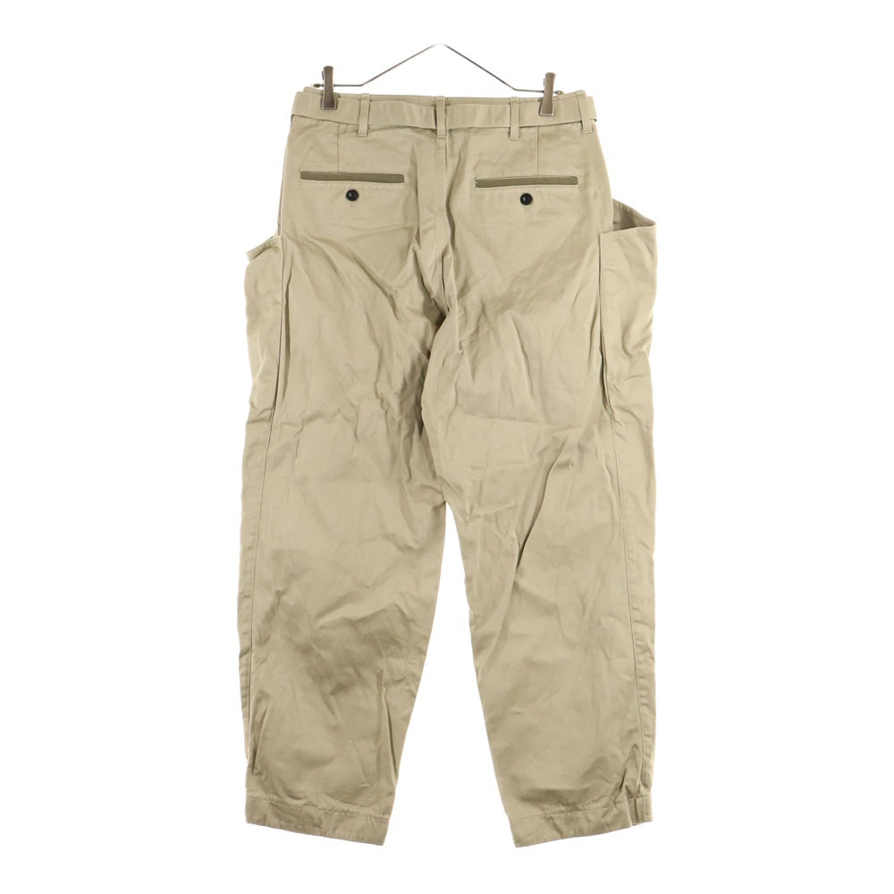 Sacai(サカイ) 25SS Cotton Chino Pants ベルテッドコットンチノパンツ ベージュ 25-03604M