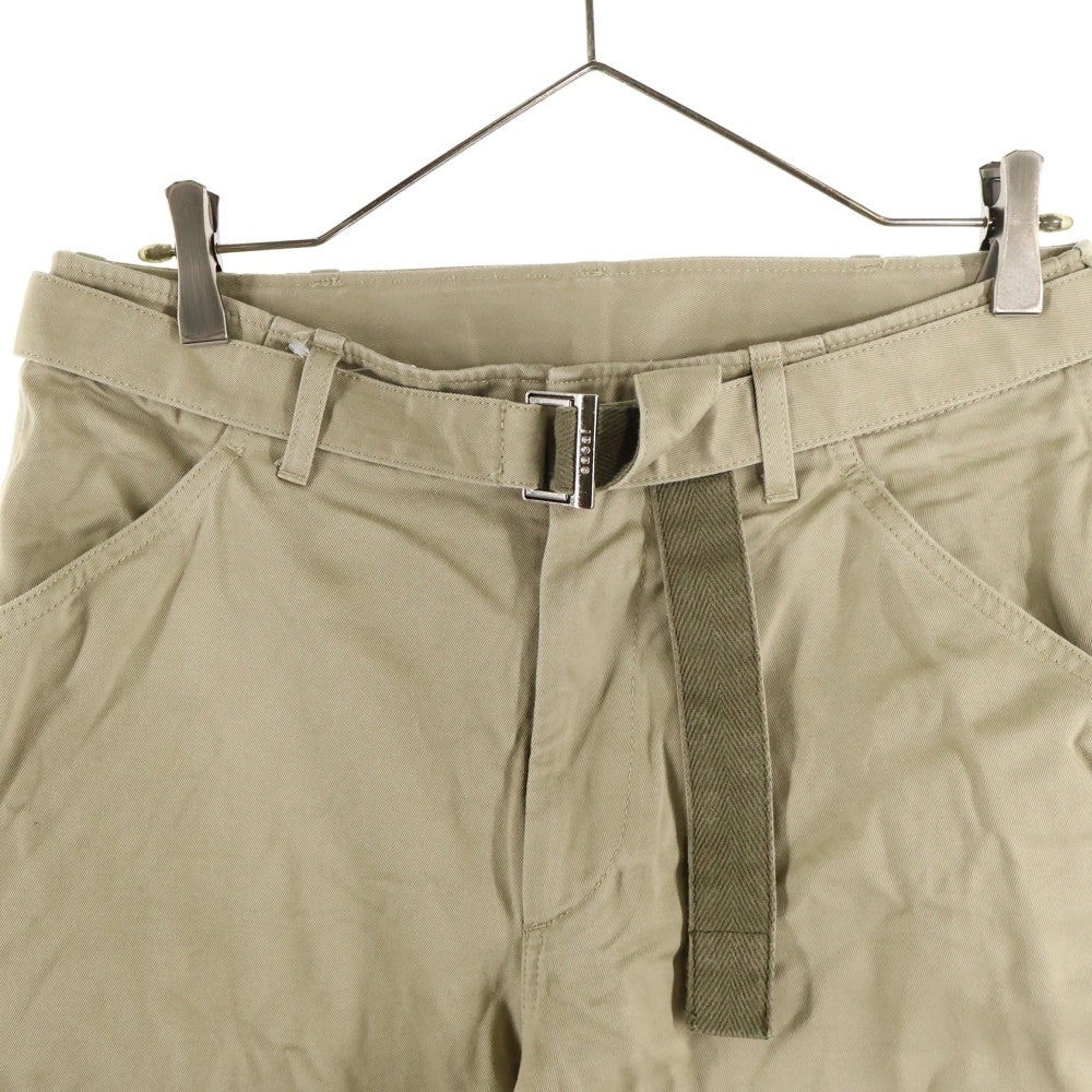 Sacai(サカイ) 25SS Cotton Chino Pants ベルテッドコットンチノパンツ ベージュ 25-03604M