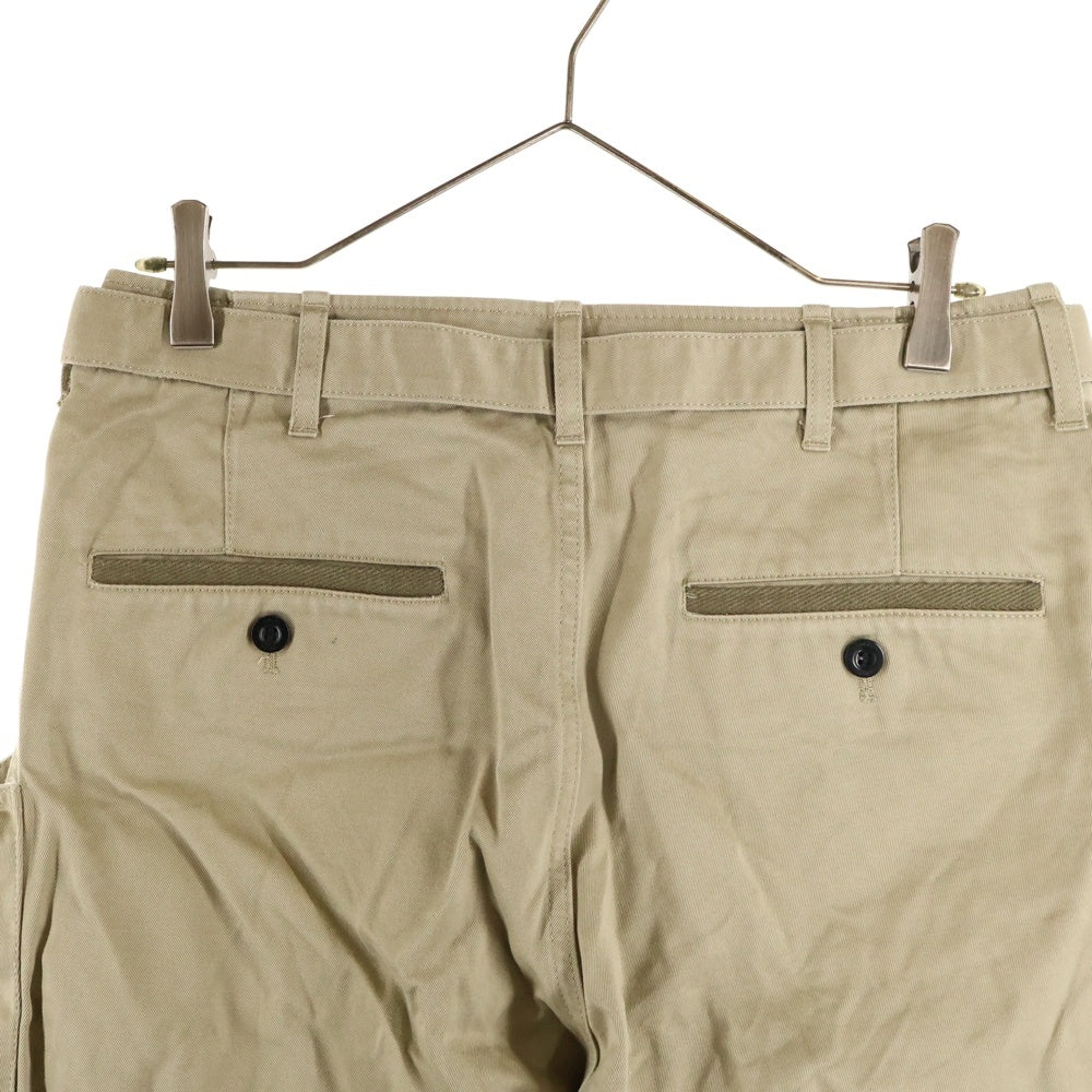 Sacai(サカイ) 25SS Cotton Chino Pants ベルテッドコットンチノパンツ ベージュ 25-03604M