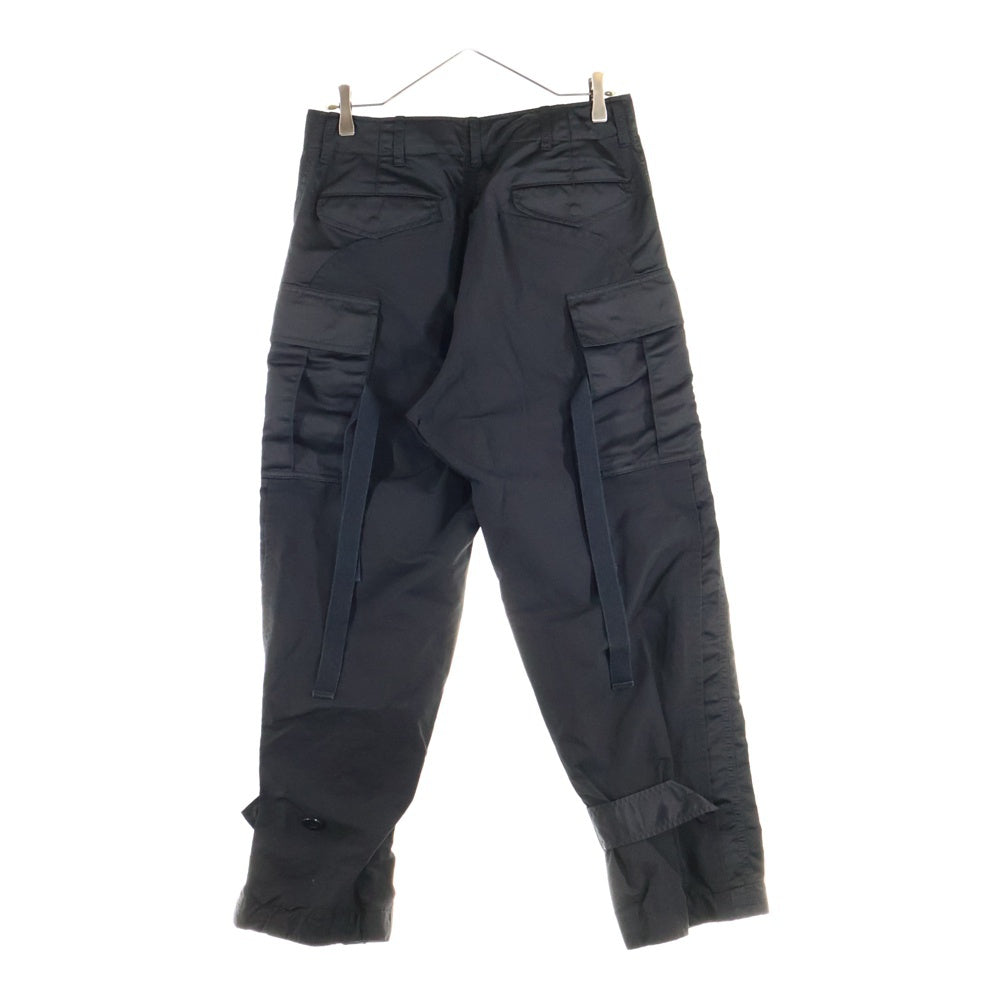 Sacai(サカイ) 22SS Nylon Twill Mix Pants ナイロンツイルミックスパンツ ブラック 22-02710M