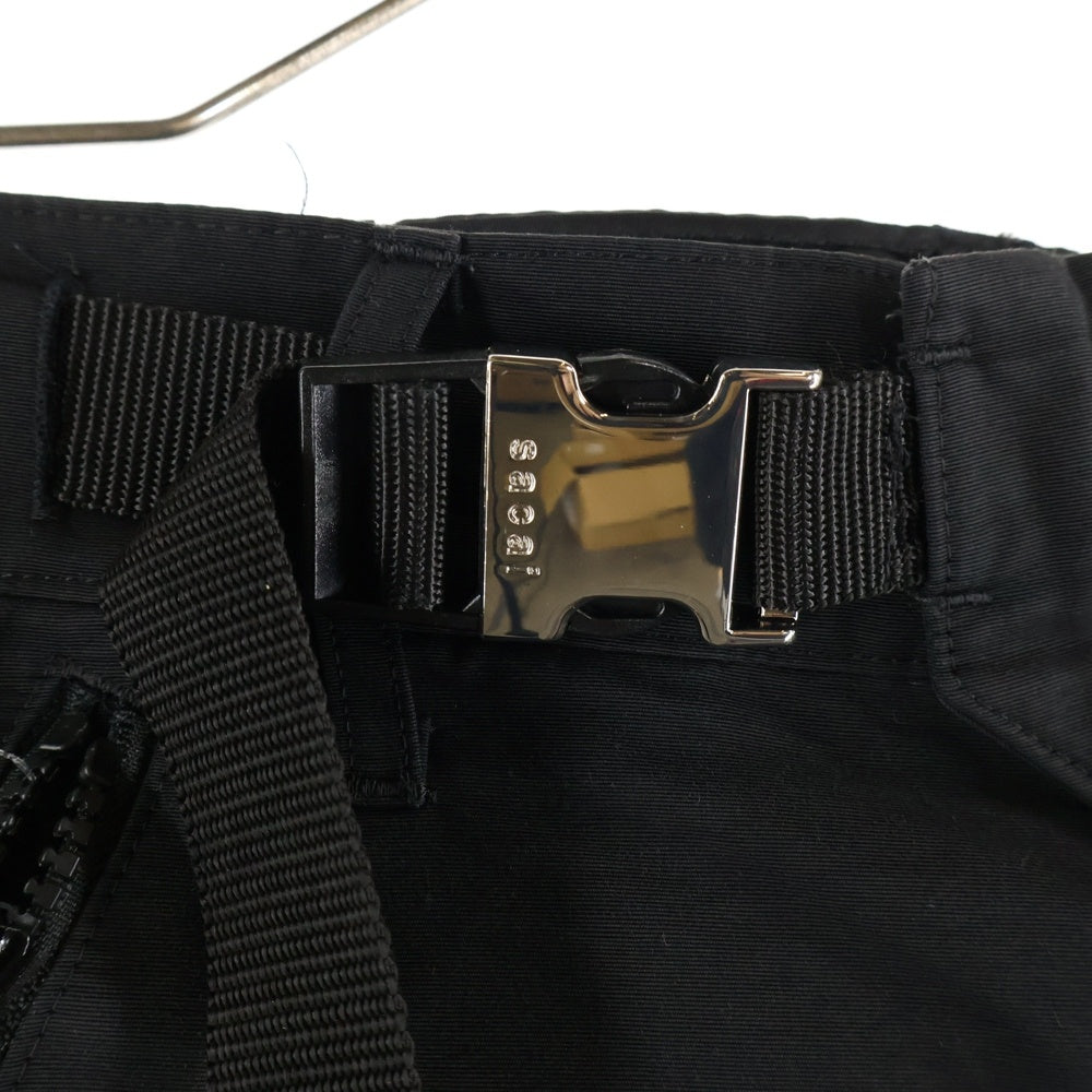 Sacai(サカイ) 22SS Nylon Twill Mix Pants ナイロンツイルミックスパンツ ブラック 22-02710M