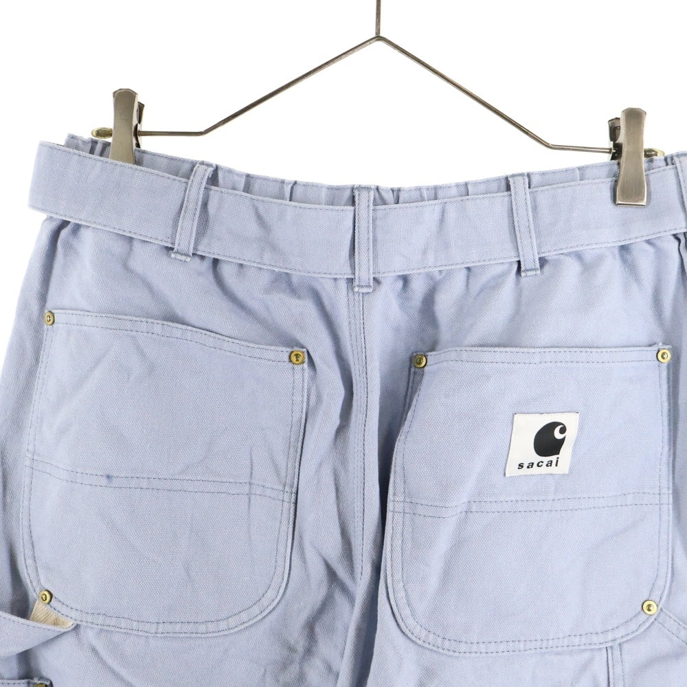 Sacai(サカイ) 23AW ×Carhartt WIP Canvas Pants カーハート キャンバスペインターパンツ ライトブルー 23-0555S
