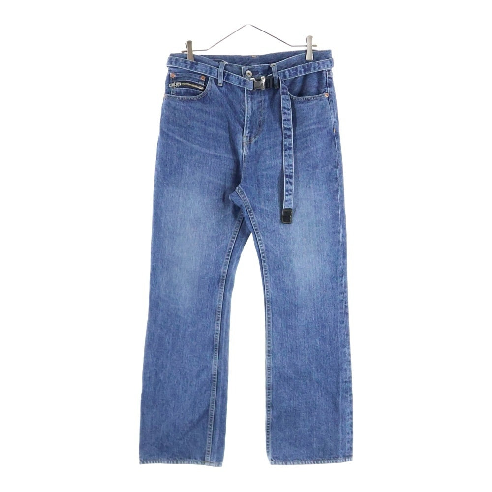 Sacai(サカイ) 23SS Boot Cut Denim Pants ベルテッド ブーツカットデニムパンツ インディゴ 23-03021M