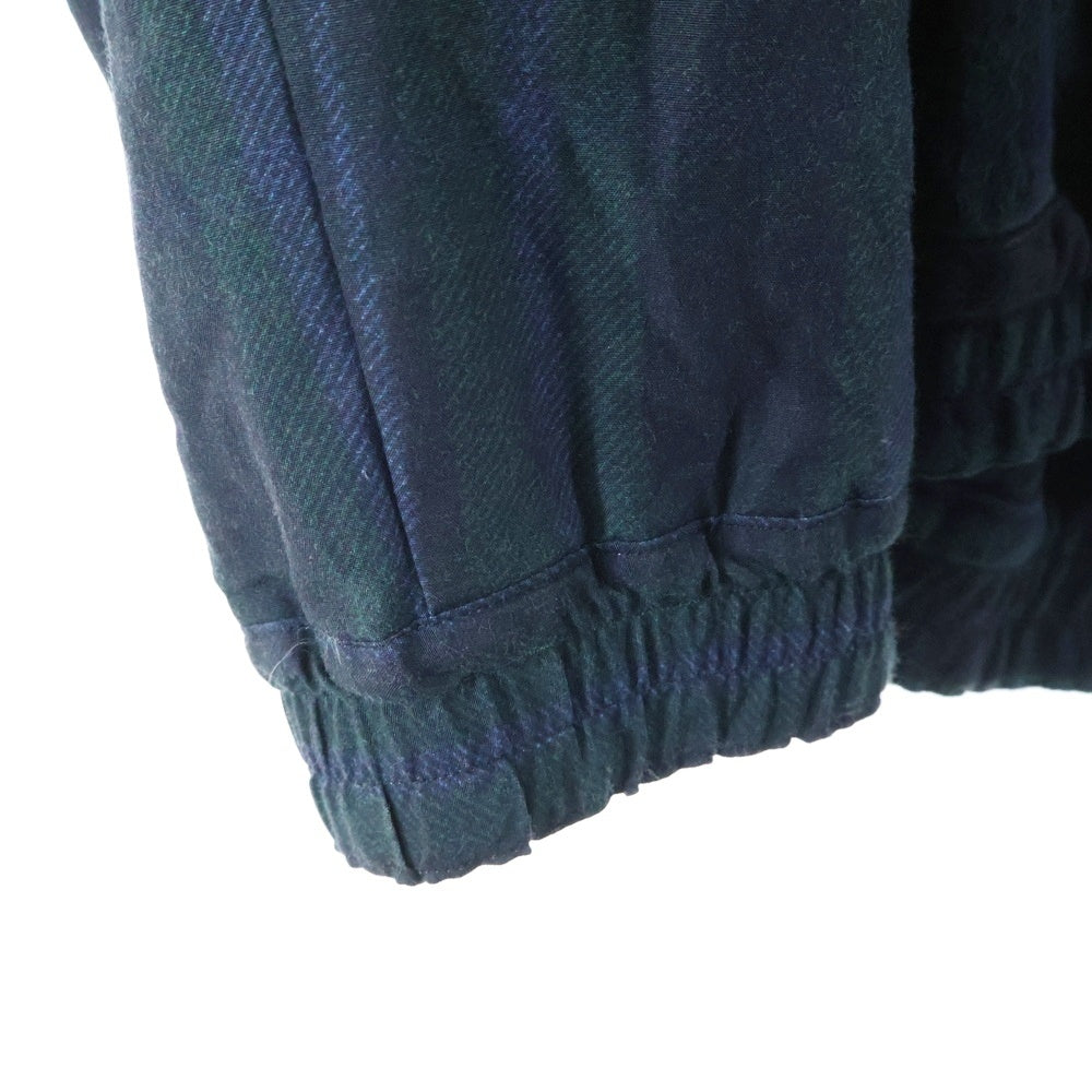 Sacai(サカイ) 24AW Gonz Multi Patch Plaid Hoodie レイヤード ナイロン切替 フーテッドフランネルシャツ グリーン調 24-03548M