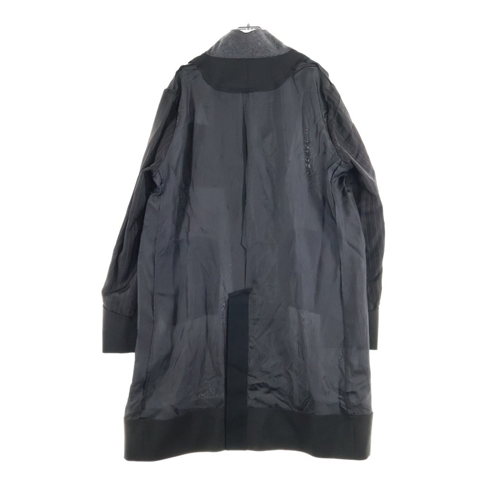 Sacai(サカイ) 21SS Suiting Coat スイッチングコート アウター ブラック 21-02455M