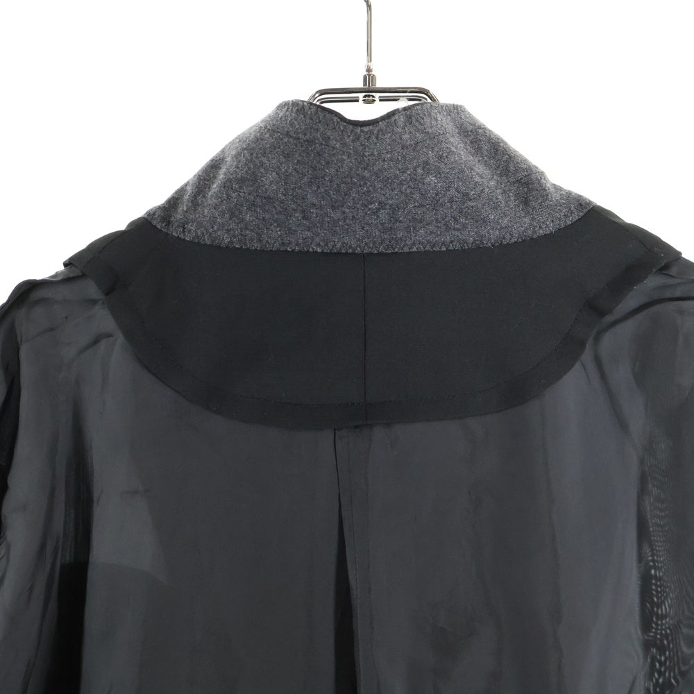 Sacai(サカイ) 21SS Suiting Coat スイッチングコート アウター ブラック 21-02455M