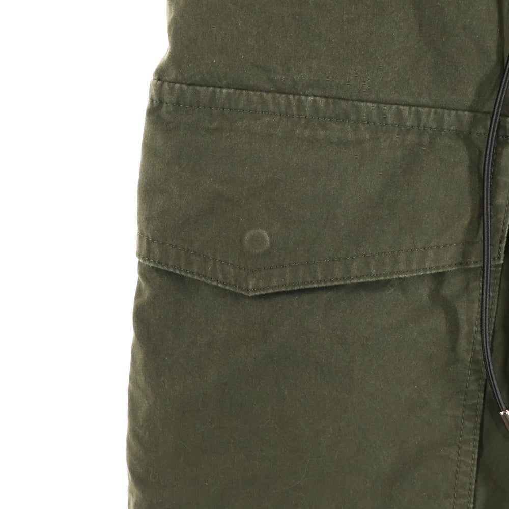 Sacai(サカイ) 21AW COTTON OXFORD PANTS ベルベット切替 ミリタリーカーゴパンツ カーキ 21-02597M