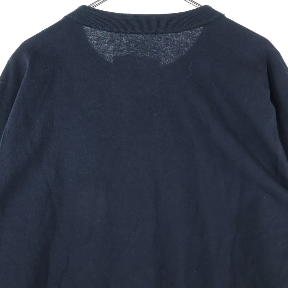 Sacai(サカイ) 24SS KNOW FUTURE L/S T-Shirt ロゴパッチ レイヤード長袖Tシャツ カットソー ブラック 24-0724S