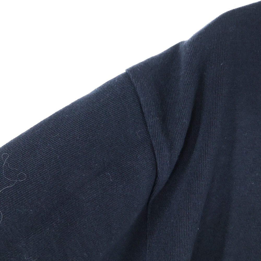 Sacai(サカイ) 24SS KNOW FUTURE L/S T-Shirt ロゴパッチ レイヤード長袖Tシャツ カットソー ブラック 24-0724S