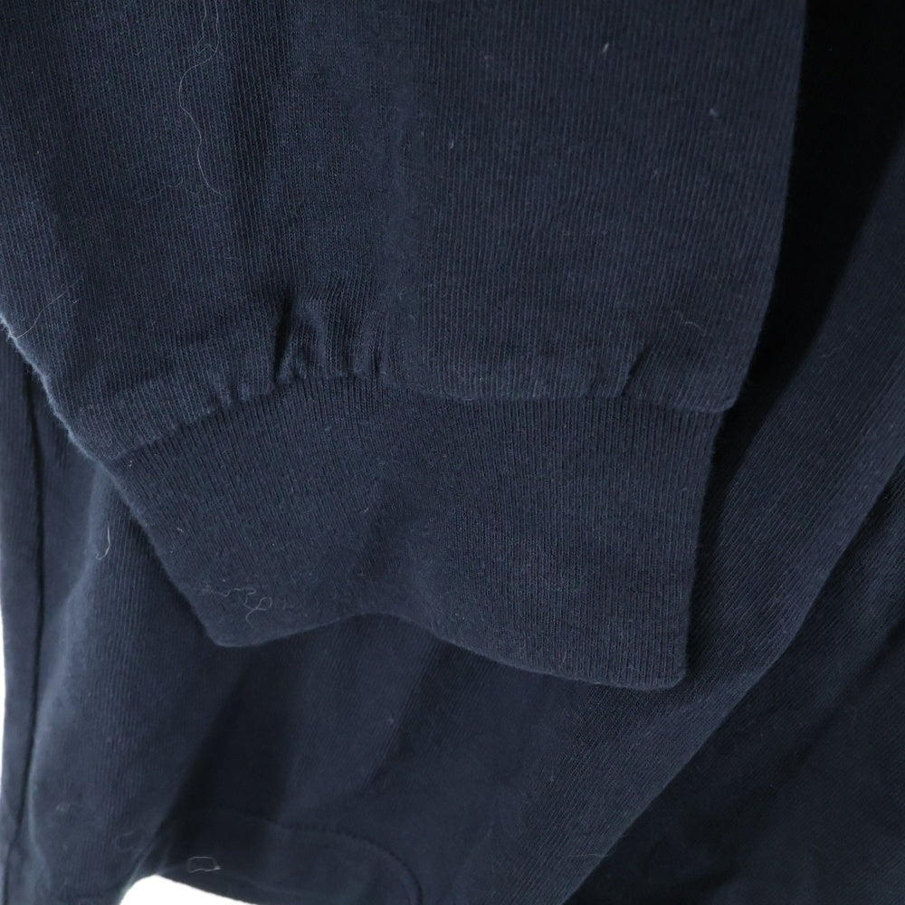 Sacai(サカイ) 24SS KNOW FUTURE L/S T-Shirt ロゴパッチ レイヤード長袖Tシャツ カットソー ブラック 24-0724S