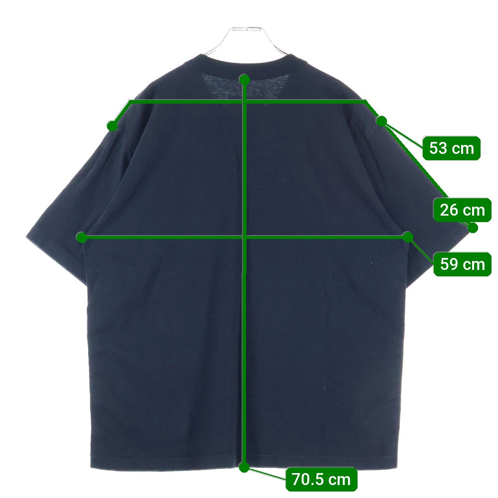 Sacai(サカイ) 23SS Eric Haze Patch T-Shirt エリックヘイズ パッチロゴ 半袖Tシャツ カットソー ブラック 23-02990M