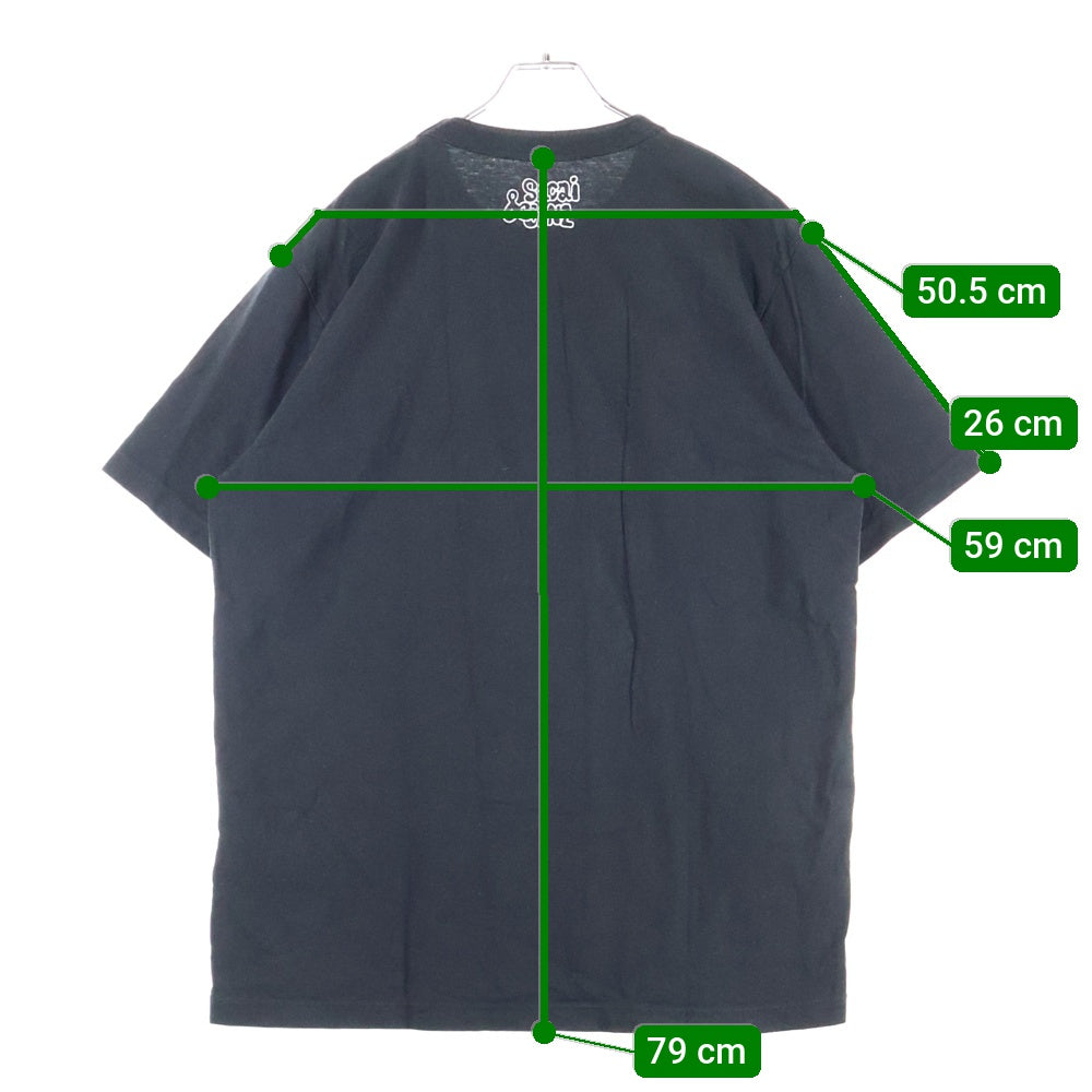 Sacai(サカイ) 24AW Gonz ONE LOVE S/S T-Shirt ゴンズ プリント半袖Tシャツ カットソー ブラック 24-0817S
